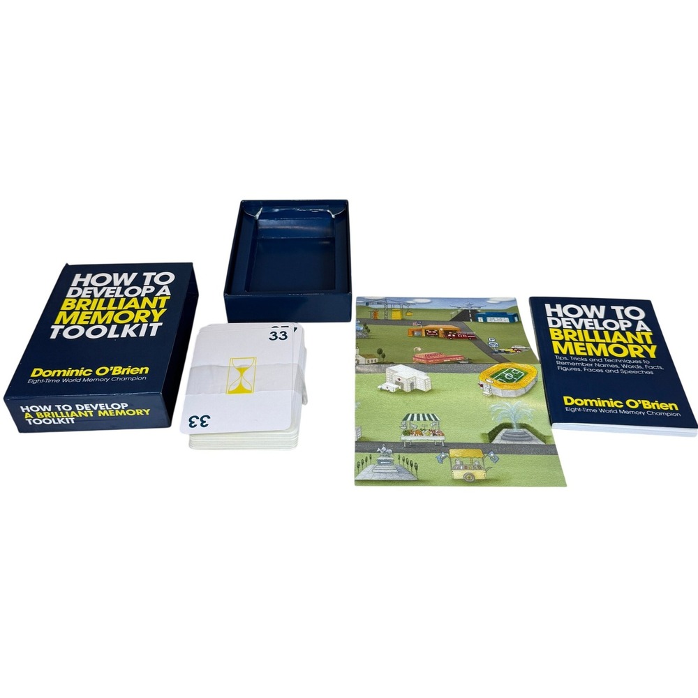 Dominic O'Brien How to Develop a Brilliant Memory Toolkit & Amazing Memory‎ Book